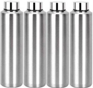 STEEPLE 1000 ml Steel Water Bottle / Refrigerator/ Thunder/ for Regular Use (Pack of 4) 1000 ml Bottle