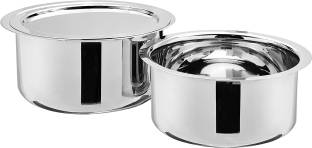 Renberg Stainless Steel Tope set with,Silver, RBIN-1028 Induction Bottom Cookware Set