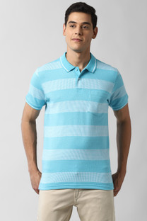Buy PETER ENGLAND Striped Men Polo Neck 