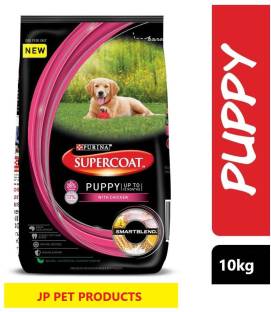 purina JP PET PRODUCTS Purina Supercoat Puppy All Breed Dry Dog Food Chicken 10 kg Dry New Born Dog Fo... For Dog Flavor: Chicken Food Type: Dry Suitable For: New Born Shelf Life: 24 Months ₹2,300 ₹2,845 19% off