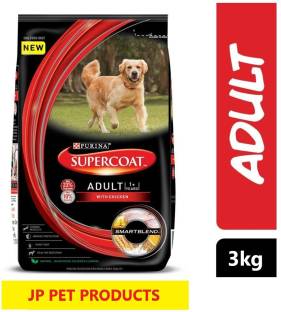 purina JP PET PRODUCTS Purina Supercoat Adult Dry Dog Food Chicken 3 kg Dry Adult Dog Food For Dog Flavor: Chicken Food Type: Dry Suitable For: Adult Shelf Life: 24 Months ₹830 ₹850 2% off