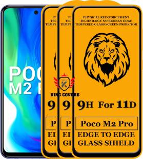 KING COVERS Edge To Edge Tempered Glass for Poco M2 Pro