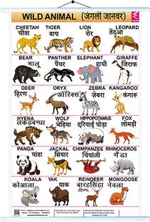 Wild Animals wall chart-22*35 inch Paper Print - wissen products posters -  Educational posters in India - Buy art, film, design, movie, music, nature  and educational paintings/wallpapers at 