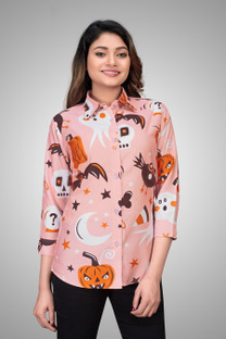Women Printed Casual Multicolor Shirt 