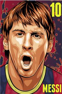 Lionel Messi Poster Canvas Art - Pop Art posters in India - Buy art, film, design, movie, music, nature and educational paintings/wallpapers at Lionel Messi Poster Canvas Art - Pop Art posters in India - Buy art, film, design, movie, music, nature and educational paintings/wallpapers at