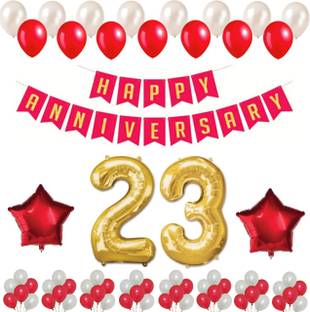 Alaina Happy Anniversary Decoration Kit 55 Pcs Combo 1 Pc Happy Anniversary Banner Red Golden Alaina Happy Anniversary Decoration Kit 55 Pcs Combo 1 Pc Happy Anniversary Banner Red Golden