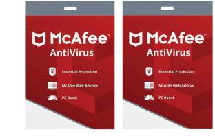 McAfee Anti-virus 2 User 1 Year