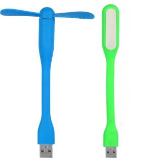 Flipkart SmartBuy Combo of Portable & Flexible 2-blade USB Fan, Led Light