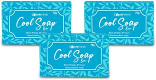 LOPERLE Handcrafted Cool Soap Bar with Menthol and Wheat Germ Oil for Cooling & Soothing Effect on Skin
