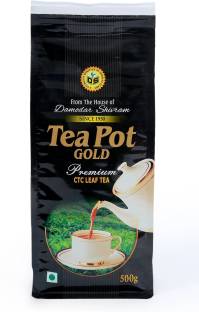 Damodar Shivram and Company Tea Pot Gold, CTC Leaf Tea, 500gm Black Tea Pouch