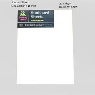 Flipkart Com Twinkling Parrots Diy4u 5mm Sunboard Size 12 X 12 For Mounting Casting Patterns Painting Aero Modellers Architectural Models Pack Of 10 White Sunboard Sheet