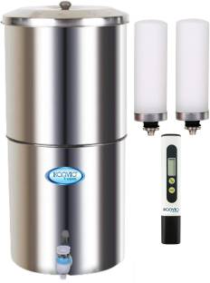 KONVIO Stainless steel Gravity 18L with Total Dissolved solid Meter 18 L Gravity Based Water Purifier
