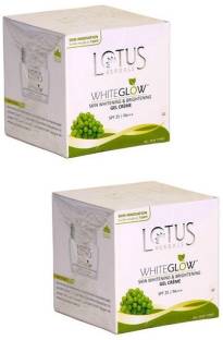 LOTUS Whiteglow Skin Whitening & Brightening Gel Cream SPF 25 (60g * 2)