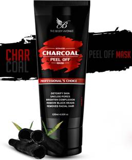 The Body Avenue Activated Charcoal Peel Off Mask, Deep Cleansing, Remove Blackheads, Skin Brightening