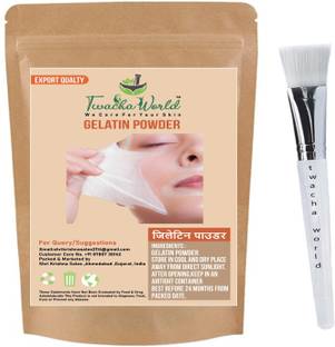Twacha world Gelatin Powder for Face Mask/Hair removal (Skin Care) 50 GM With Brush - Price in India, Buy Twacha world Gelatin Powder for Face Mask/Hair removal (Skin Care) 50 GM With Twacha world Gelatin Powder for Face Mask/Hair removal (Skin Care) 50 GM With Brush - Price in India, Buy Twacha world Gelatin Powder for Face Mask/Hair removal (Skin Care) 50 GM With