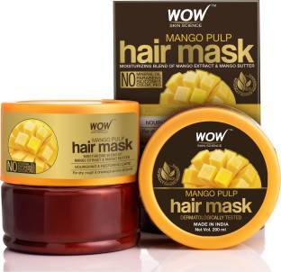 WOW SKIN SCIENCE Mango Hair Mask For Healthy Hair - No Mineral Oil, Parabens, Silicones, Synthetic Color, PEG - 200mL