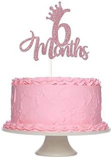 Zyozi 6 Months Birthday Cake Topper Rose Gold Glitter Half Birthday Baby Shower First Birthday Party Zyozi 6 Months Birthday Cake Topper Rose Gold Glitter Half Birthday Baby Shower First Birthday Party