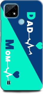 WallCraft Back Cover for Realme C25Y, RMX3268 MOTHER, MAA, FATHER, LIFE LINE, I LOVE MY MOM DAD