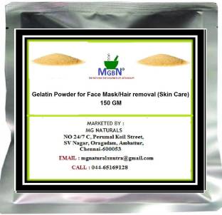 MGBN Gelatin Powder for Face Mask/Hair removal (Skin Care) 150 GM - Price  in India, Buy MGBN Gelatin Powder for Face Mask/Hair removal (Skin Care)  150 GM Online In India, Reviews, Ratings