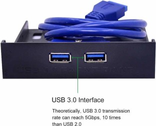 3.5 2-USB 2.0 Port HUB HD Audio Output Floppy Drive Expansion Front Panel Rodalind 