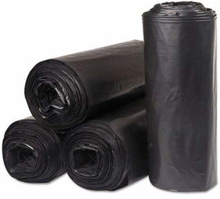black plastic bolsa for dustbin