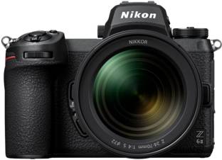NIKON Z6 II Kit Mirrorless Camera 24-70mm Lens 3.816 Ratings & 1 Reviews 4K Ultra HD at 60p., Dual processors., Dual card slots., High-speed shooting., More autofocus power., Keep shooting into the evening with the same fast, accurate AF performance., subject tracking automatically, Eye-Detection.Better than ever., Now you can use Wide-Area (L) Mode to set boundaries for eye detection., Capture the eyes On Video, Slow down time and capture every detail of movement, Reverse focus rotation., Built-in inspiration for multimedia creators., Focus Shift Shooting, Direct connect. (PC or Mac), Live stream Effective Pixels: 24.5 MP Sensor Type: CMOS WiFi Available H.264/MPEG-4 Advanced Video Coding 2 Year Warranty ₹1,89,999 ₹2,09,995 9% off Free delivery Bank Offer