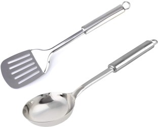 13.07 Inch Dishwasher Safe Rainbow Slotted Turner BuyGo Stainless Steel Slotted Turner Spatula Kitchen Tool for Frying & Grilling 