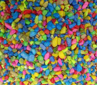 colorful aquarium rocks