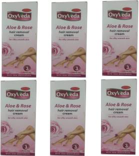OXYVEDA 6 ALOE & ROSE HAIR REMOVAL CREAM (60 GM) Cream - Price in India,  Buy OXYVEDA 6 ALOE & ROSE HAIR REMOVAL CREAM (60 GM) Cream Online In India,  Reviews, Ratings & Features 