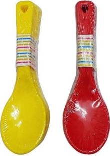 Bekner 12 Pcs Food Plastic Kids Spoon Plastic Tea Spoon Set