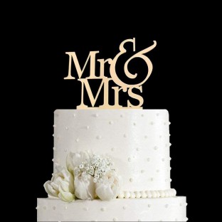 acrylic wedding cake topper party cake Decoration Mr and Mrs cake topper 