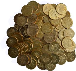 Shree Rudra Set of 21 Pcs Copper Coin/Sikka with Hole for ...