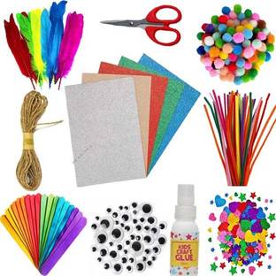 anjanaware DIY Color Paper Crafts Items for Girls and Boys with Art and  Craft Materials For Kids