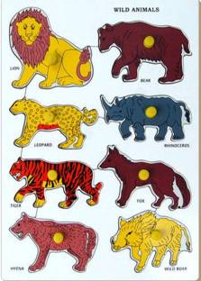 educareproducts Wooden Wild Animals tray Price in India - Buy  educareproducts Wooden Wild Animals tray online at 