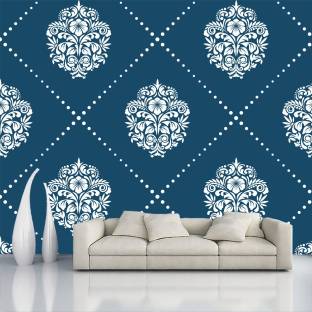 Decorative Production Decorative Blue Wallpaper