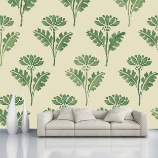 Decorative Production Decorative Green Wallpaper