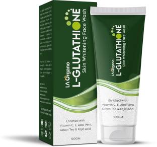 LA Organo L-Glutathione Skin Whitening & Brightening  enriched with Kojic Acid & Green Tea Face Wash
