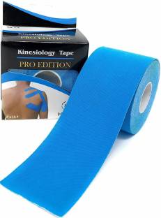 Balaji Waterproof Kinesiology Tape (5 m X 5 cm) Latex Free Breathable Athletic Sports Tape For Injury, Muscle Support, Pain Relief, Joint Support And Physiotherapy First Aid Tape