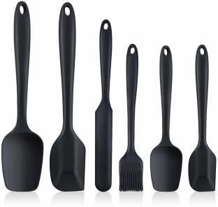 Non-stick Flexible Rubber Silicone Spatula Turner FDA Approved with Stainless Steel Core Cooking Spatula LIFNY Silicone Spatula Set Silicone Spatulas Heat Resistant Set of 5 
