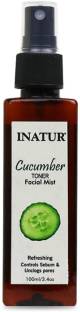 INATUR Cucumber Toner Facial Mist, Control Sebum & Unclog Pores for Women() Women