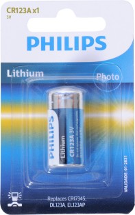 Basics Lithium CR123a 3 Volt Battery Pack of 6 