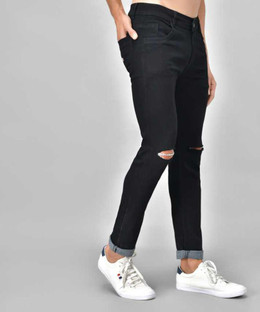 Creatywitty Slim Men Black Jeans - Buy 