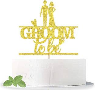 ZYOZI Gold Glitter Groom to Be Cake Topper for Mr and Mrs/Wedding Shower/Engagement/Bachelorette/Hen Party Cake Topper Price in India - Buy ZYOZI Gold Glitter Groom to Be Cake Topper for Mr and ZYOZI Gold Glitter Groom to Be Cake Topper for Mr and Mrs/Wedding Shower/Engagement/Bachelorette/Hen Party Cake Topper Price in India - Buy ZYOZI Gold Glitter Groom to Be Cake Topper for Mr and