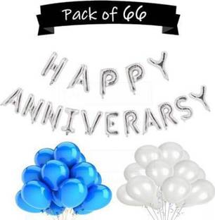 Flipkart Com Bash N Splash Solid Happy Anniversary Rose Gold Silver Jubilee Decoration Balloon Star Balloons Balloon Balloon