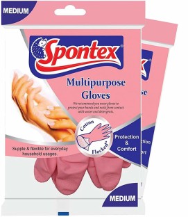 Spontex Medium Silky Gloves 