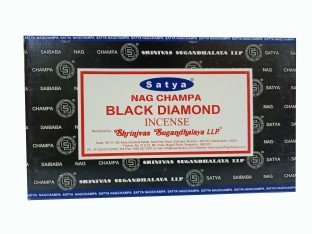 Details about   Satya Nag Champa Black Diamond Incense Sticks Agarbatti 180 Grams Box 12 Packs 