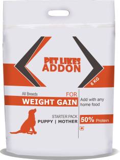 PET LIKES PET LIKES ADDON For Weight Gain in Puppies/Adult Dogs (Results in 3 Weeks) Chicken, Fish, Eg...