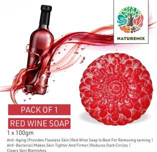 Naturemix Red Wine Luxury Organic Handmade Soap - SLES Free, Paraben Free, Chloride Free