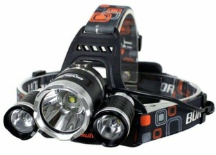 LED Battery-Powered Outdoor Flashlight with 6 Modes for Running Adjustable 30000-Lumen Headlamp Fishing Camping Climbing. HUAXING Rechargeable Head Torch Cycling 