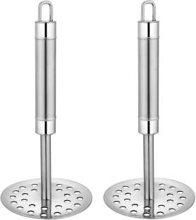 KOWS SS 2 Dori Potato Masher High Grade Stainless Steel Can be Used to Easily Mash Boiled Potatoes and Other Vegetables Masher for pav bhaji, Stuffed paratha, Masala Dosa Masher Stainless Steel Masher